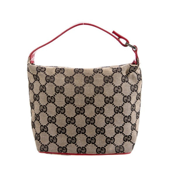 Gucci Handbags - GUCCI GG Canvas Pochette Authentic